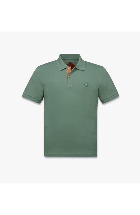 Diamond Patch Piqué Polo