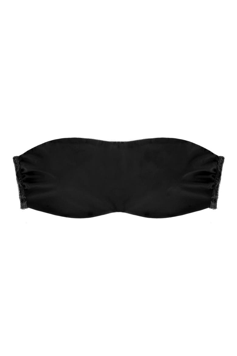 Estelle Mixed Media Bandeau, Main, color, BLACK