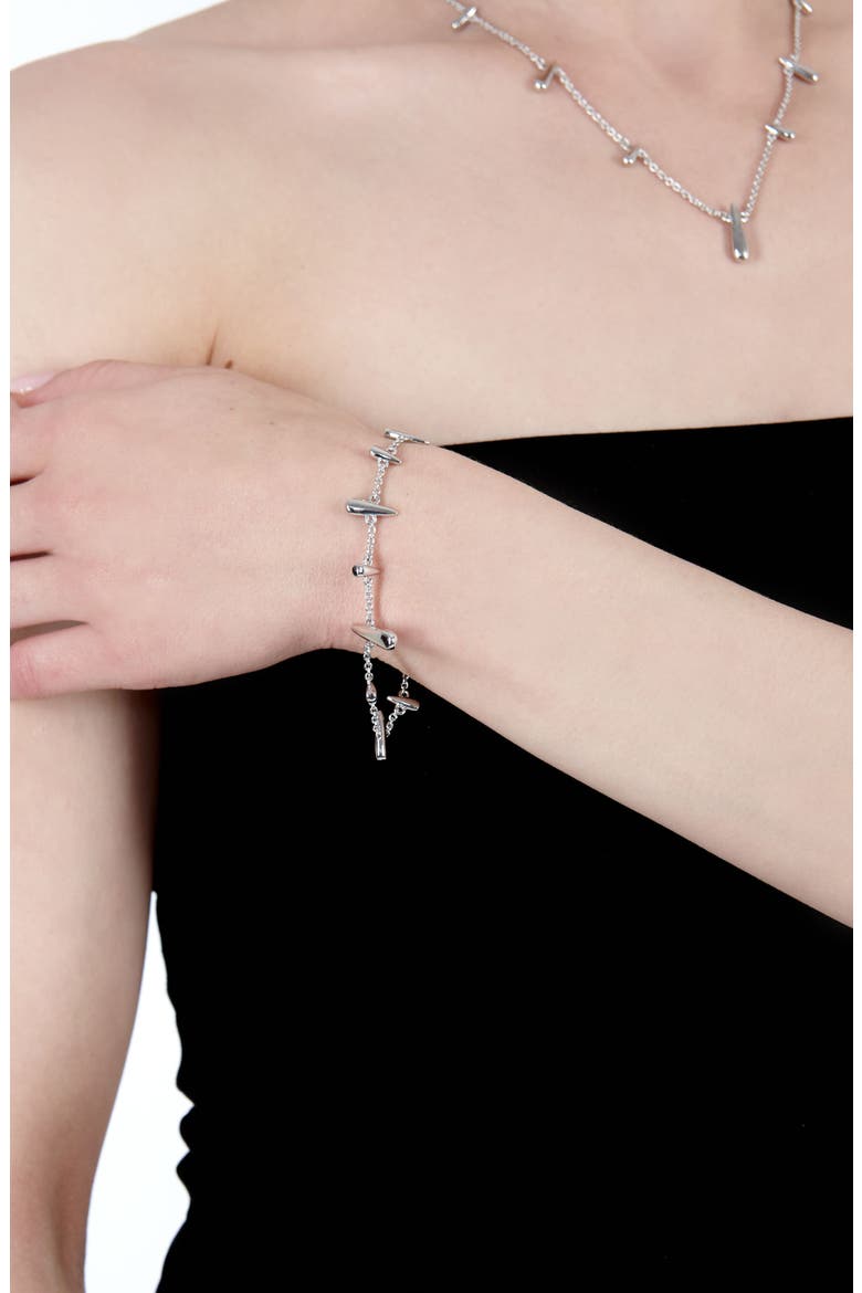 Shard Bracelet, Alternate, color, Sterling Silver