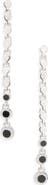 eddieBorgo Long Eclipse Lapis Drop Earrings