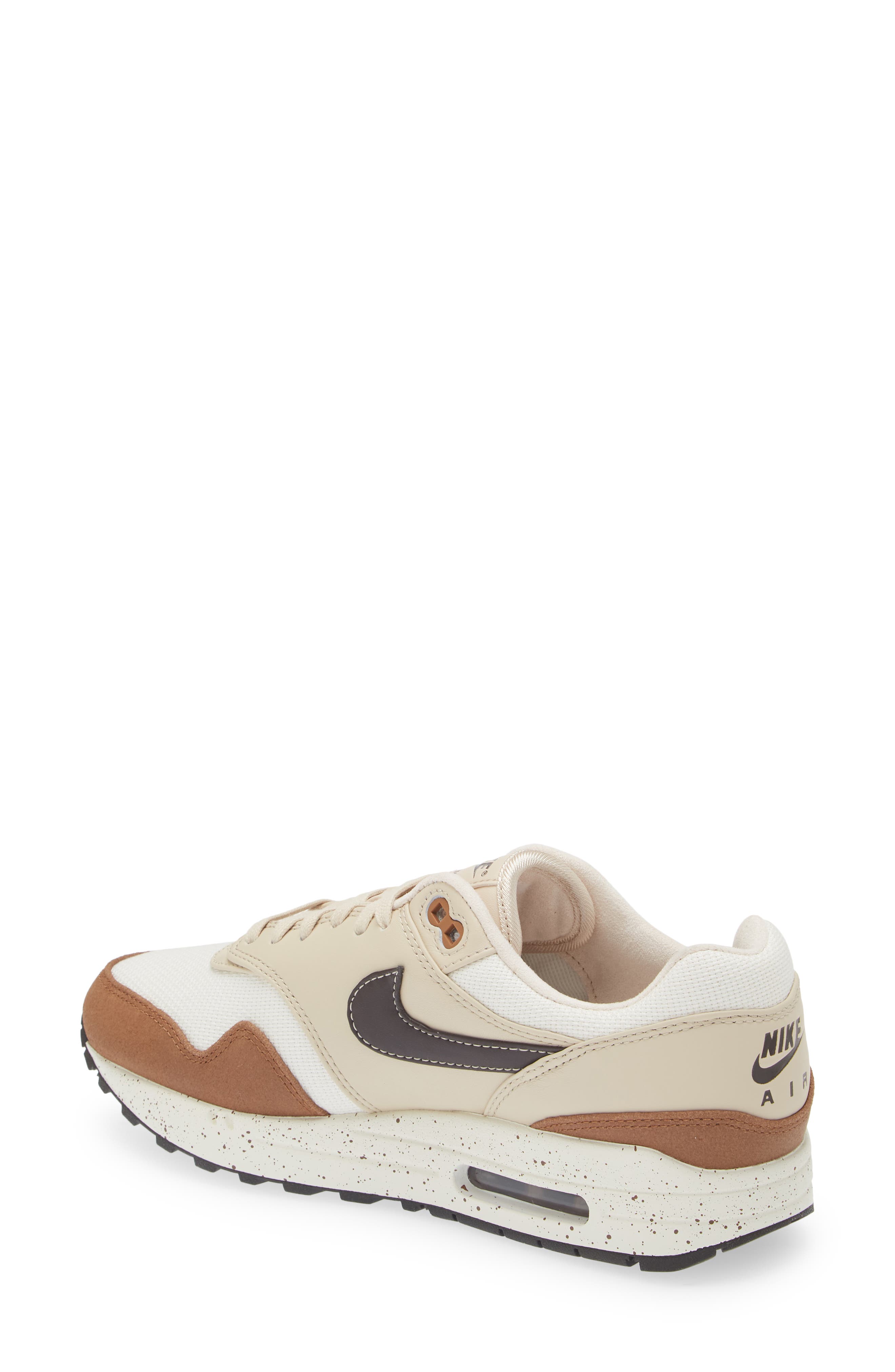 Air Max 1 '87 Sneaker, Alternate, color, VELVET BROWN/ SAND DRIFT/ SAIL