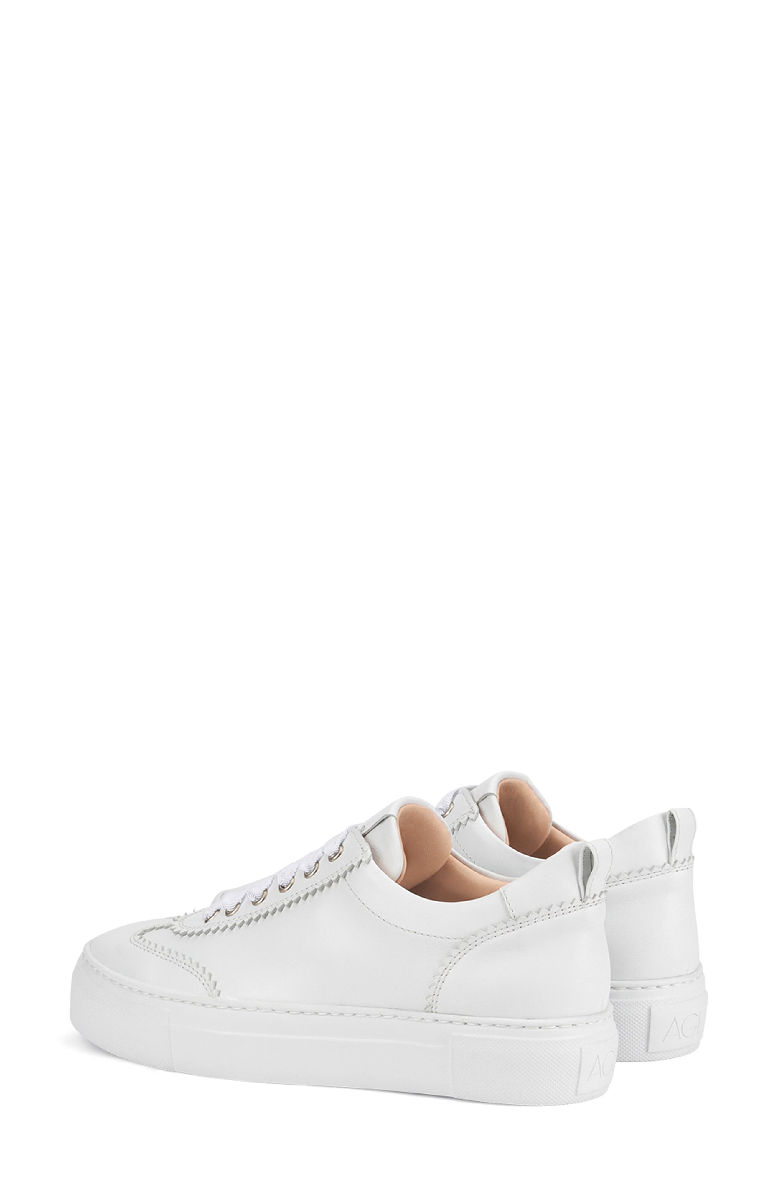 AGL Eliana Platform Sneaker, Alternate, color, White-White