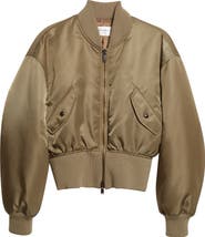 Saint Laurent Crop Bomber Jacket