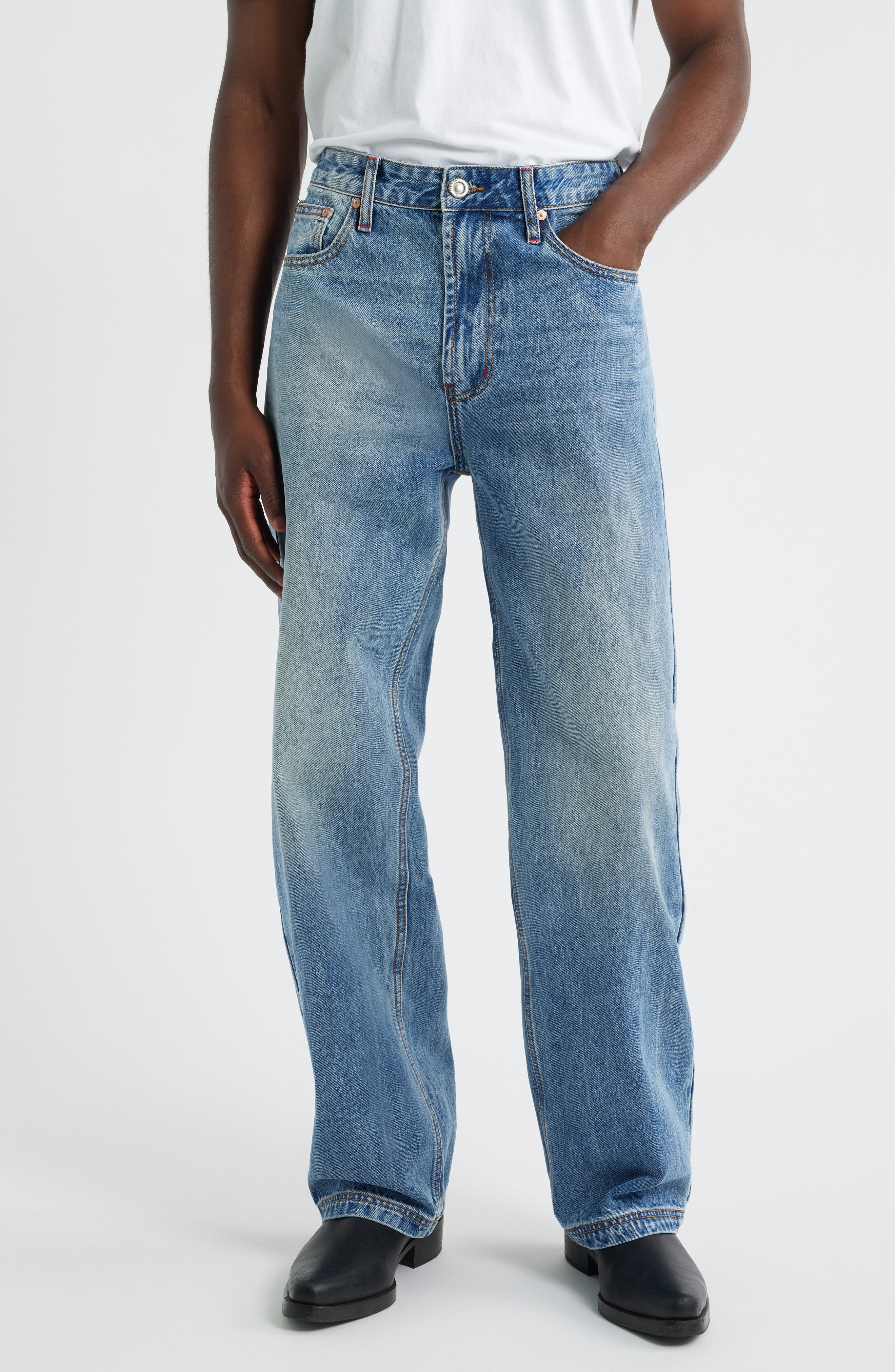 Straight Leg Jeans - image 3