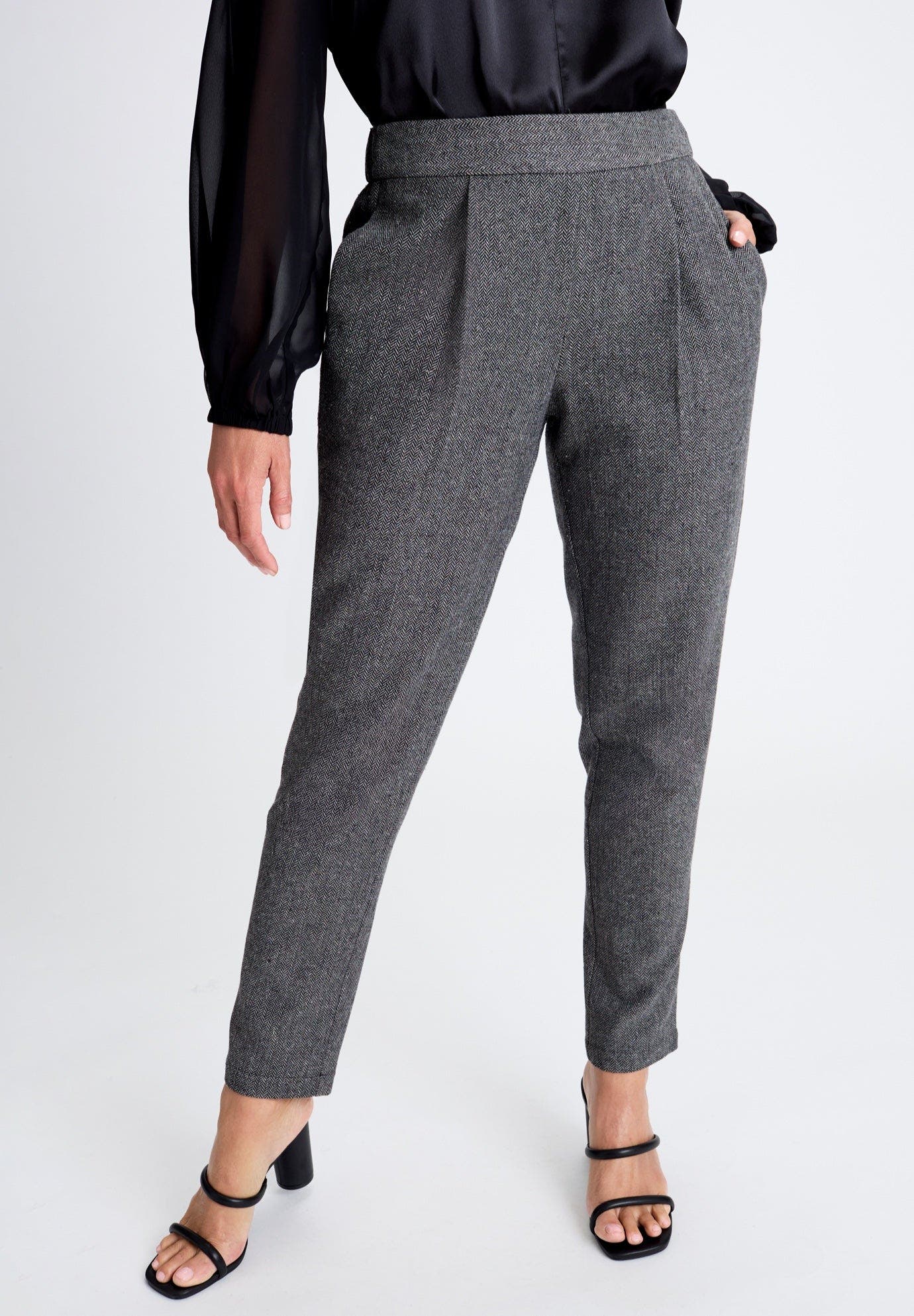 Herringbone Straight Leg Pant - image 2