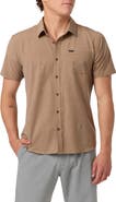 O'Neill Standard Fit TRVLR Traverse Performance Short Sleeve Button-Up Shirt