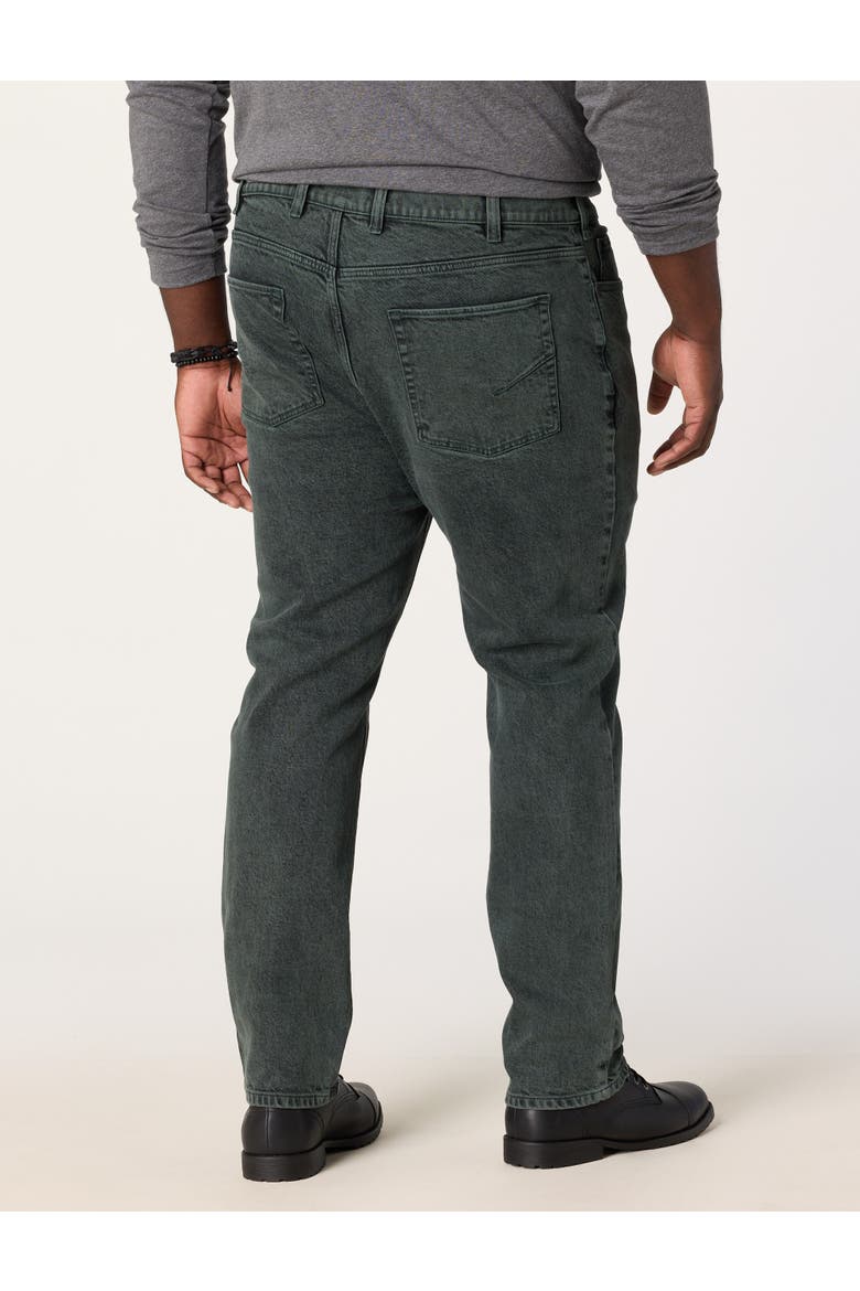 Big & Tall Overdye Tapered-Fit Jeans V3, Alternate, color, GREEN GABLES
