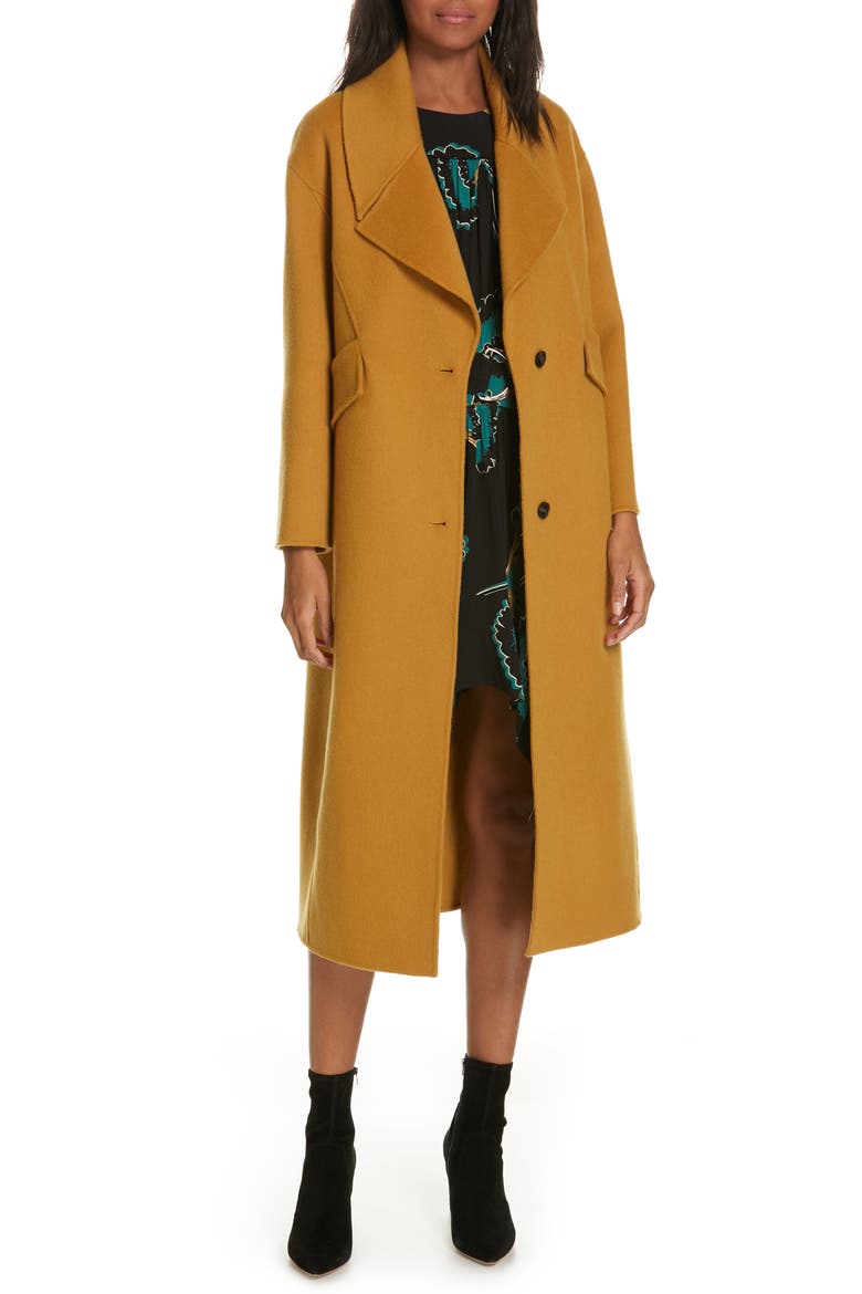 Ball Long Coat, Main, color, CAMEL