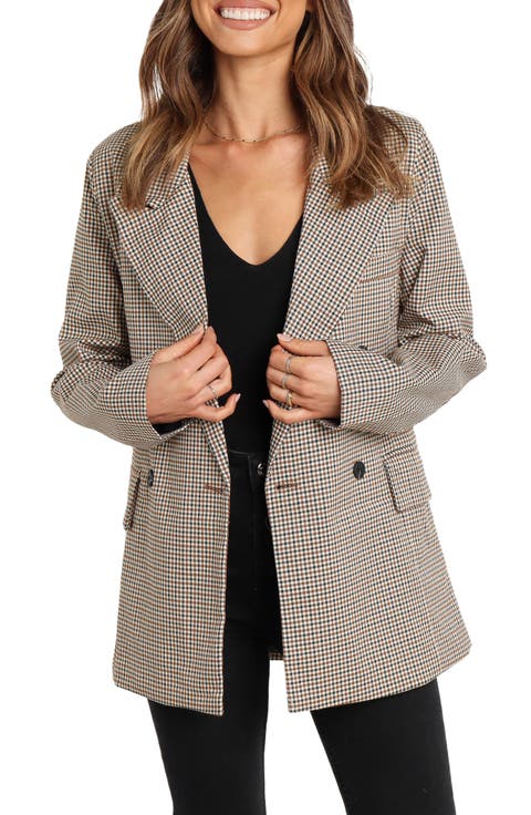 Juliette Check Double Breasted Blazer