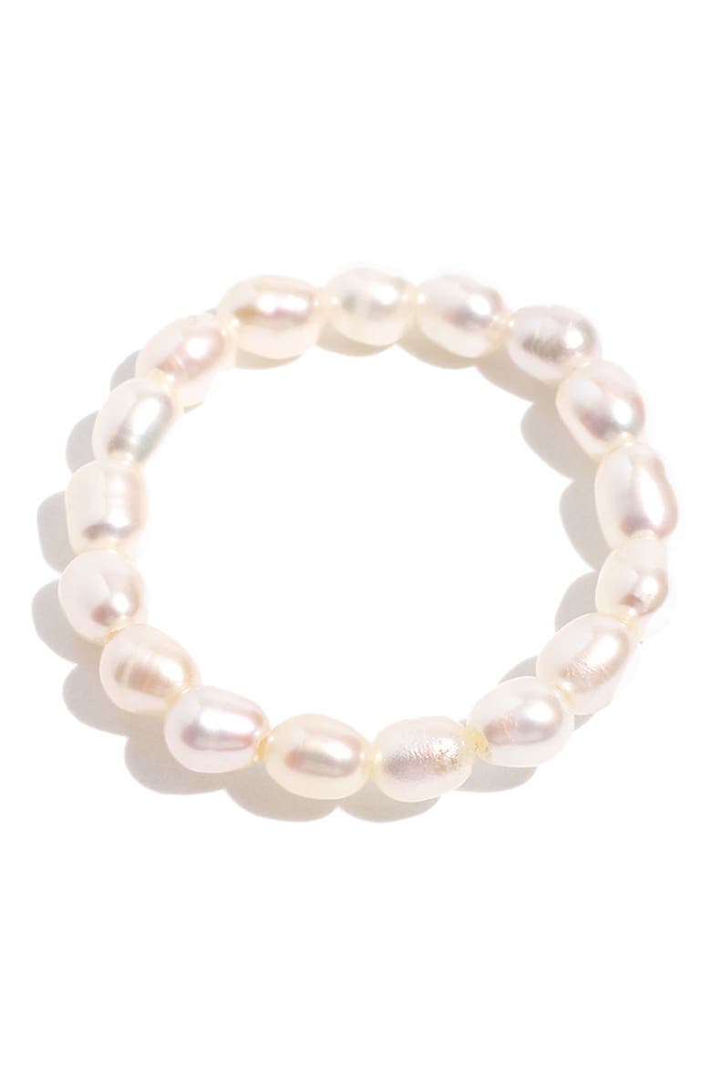 Madewell Pearl Beaded Ring, Main, color, 