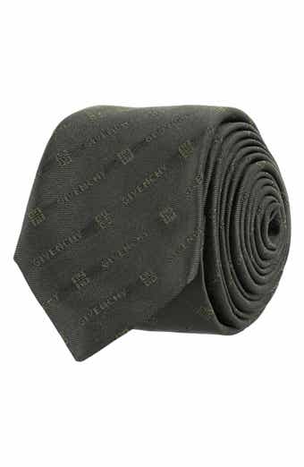 Givenchy Diagonal Logo Jacquard Silk Tie