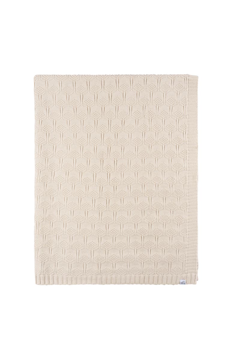 Just Born Sweater Knit Blanket Tan, Alternate, color, Tan
