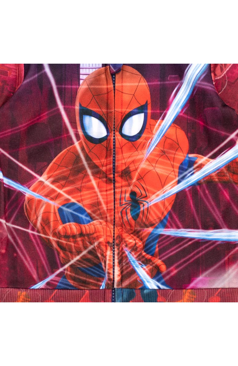 Marvel Spider-Man Sublimated Pullover Hoodie, Alternate, color, Red