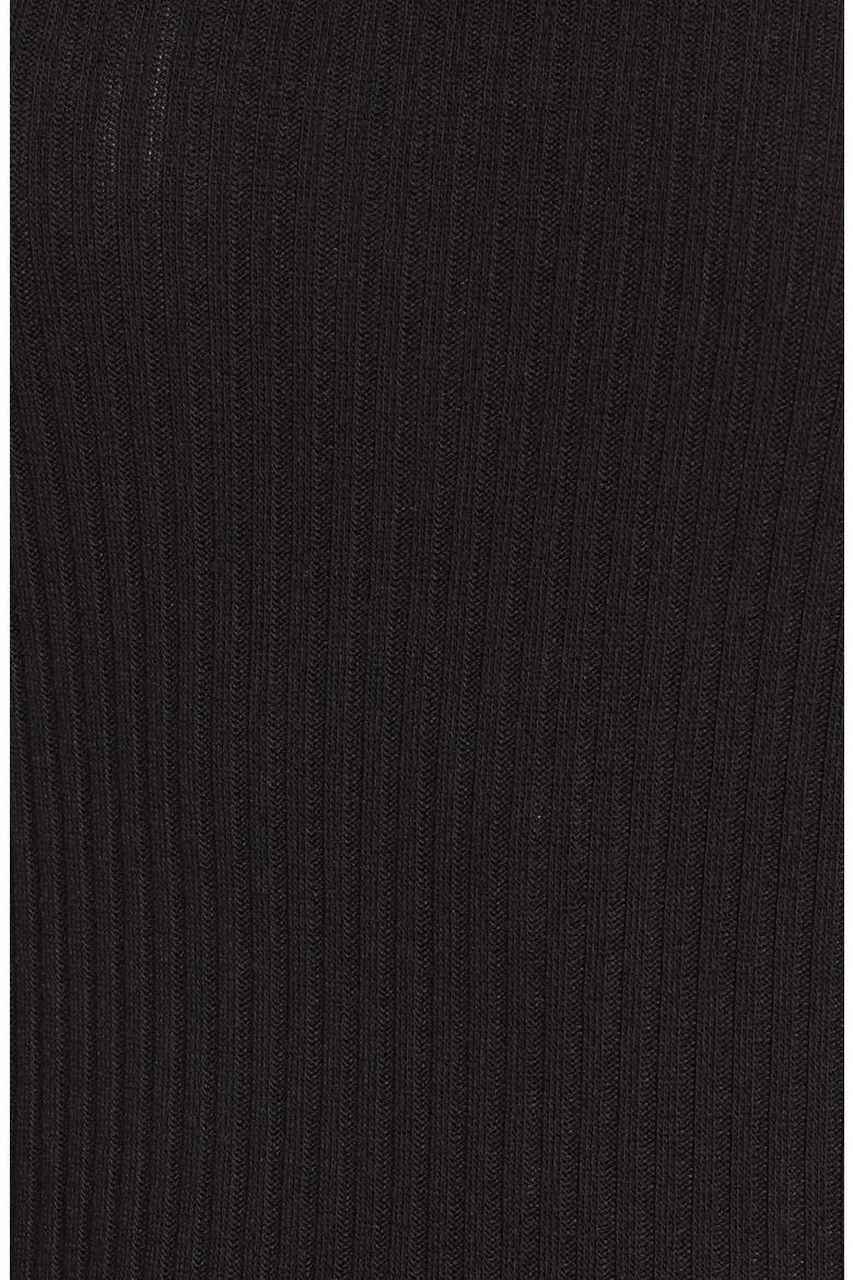 Sylvie Rib Knit Dress, Alternate, color, BLACK
