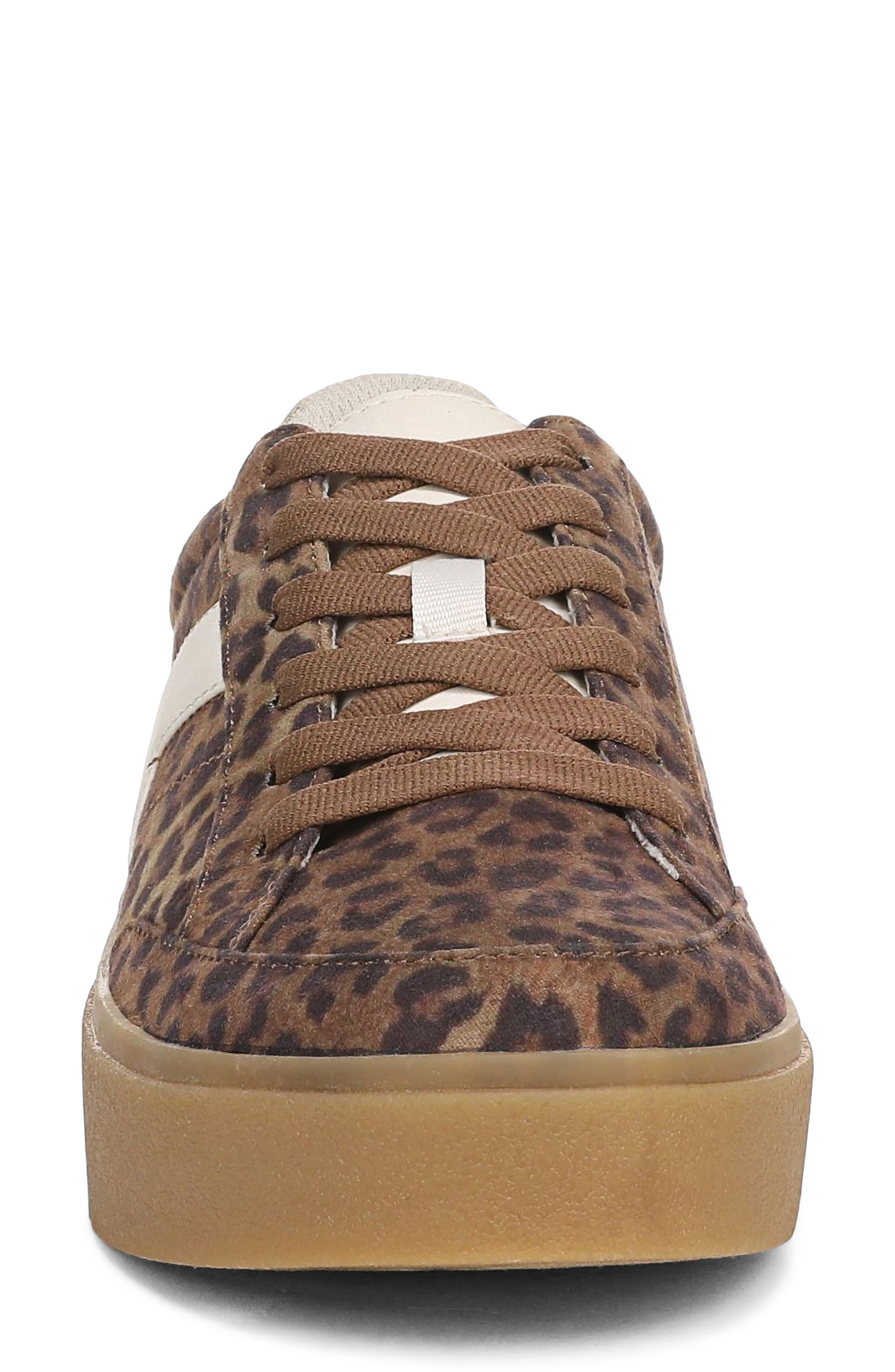 Madison Lace Platform Sneaker, Alternate, color, BROWN LEOPARD PRINT MICROSUEDE
