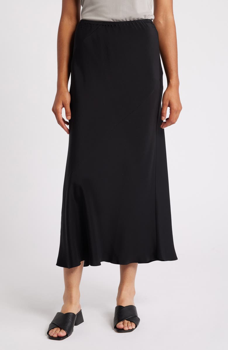 Eileen Fisher Bias Cut Silk Maxi Skirt, Main, color,