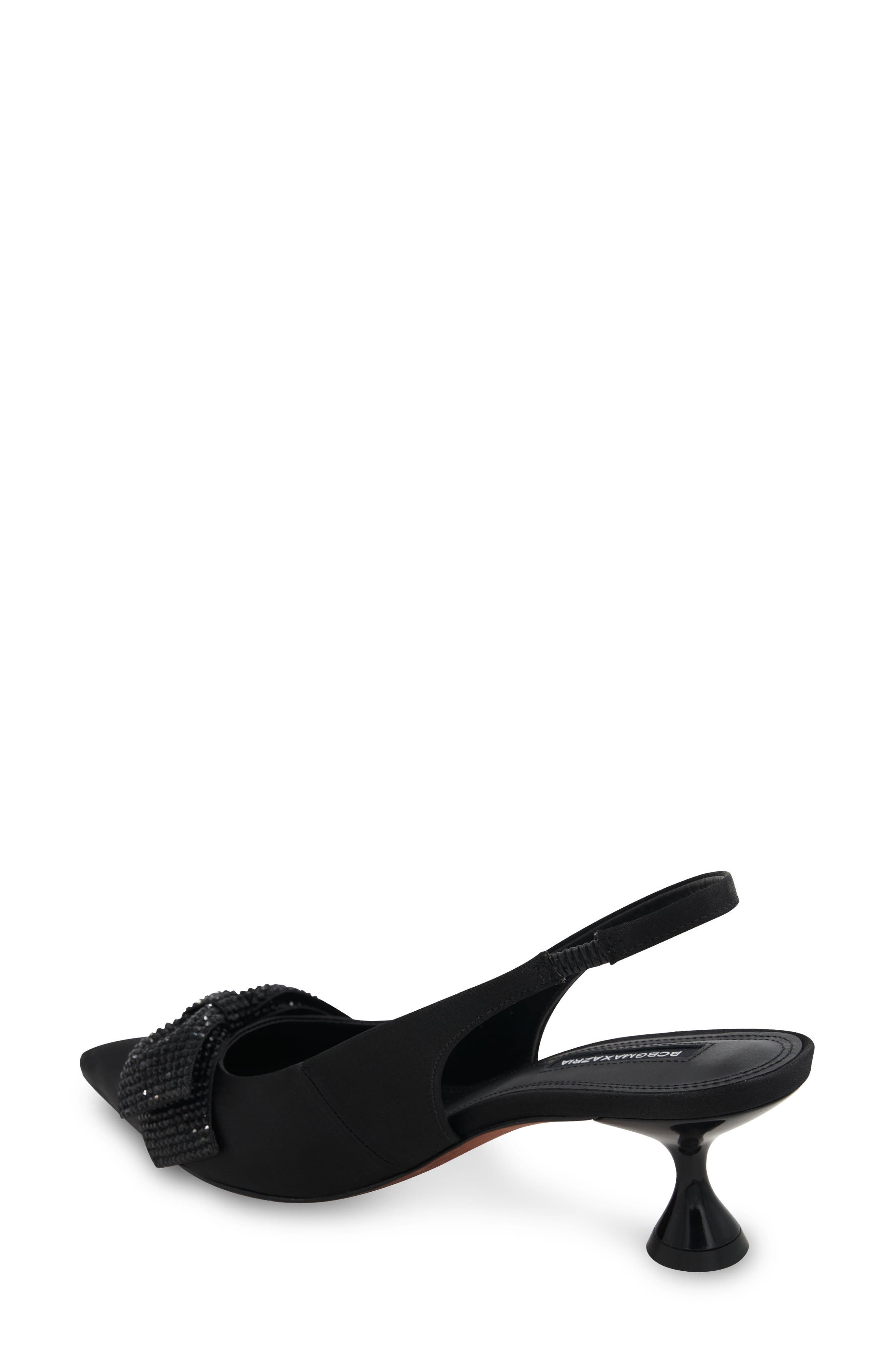 BCBGMAXAZRIA Archie Pointed Toe Slingback Pump, Alternate, color, Black