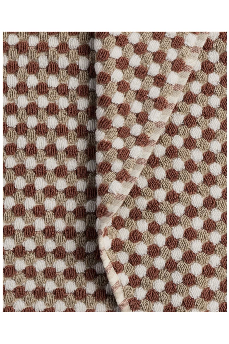 Mosaic Organic Cotton Towel (Nordstrom Exclusive), Alternate, color, CINNAMON/LATTE