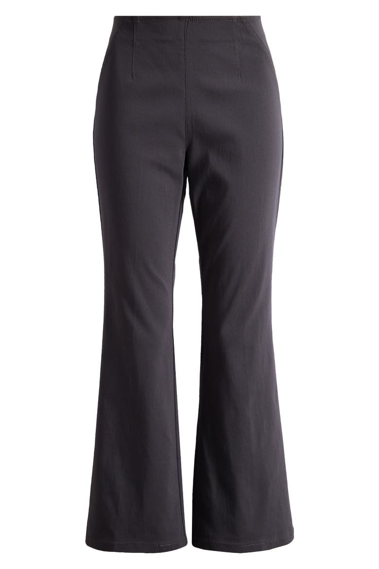 Berkeley Wonderstretch Pull-On High Waist Slim Ankle Flare Pants, Alternate, color, CHARCOAL