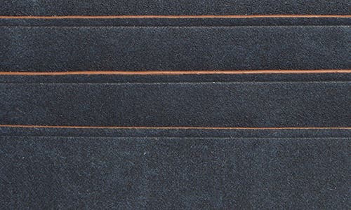 Johnston & Murphy Antique Cotton & Leather Card Case In Navy