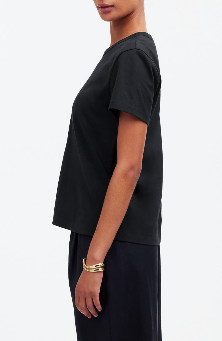 Madewell Perfect Crewneck T-Shirt, Alternate, color, Jet Black