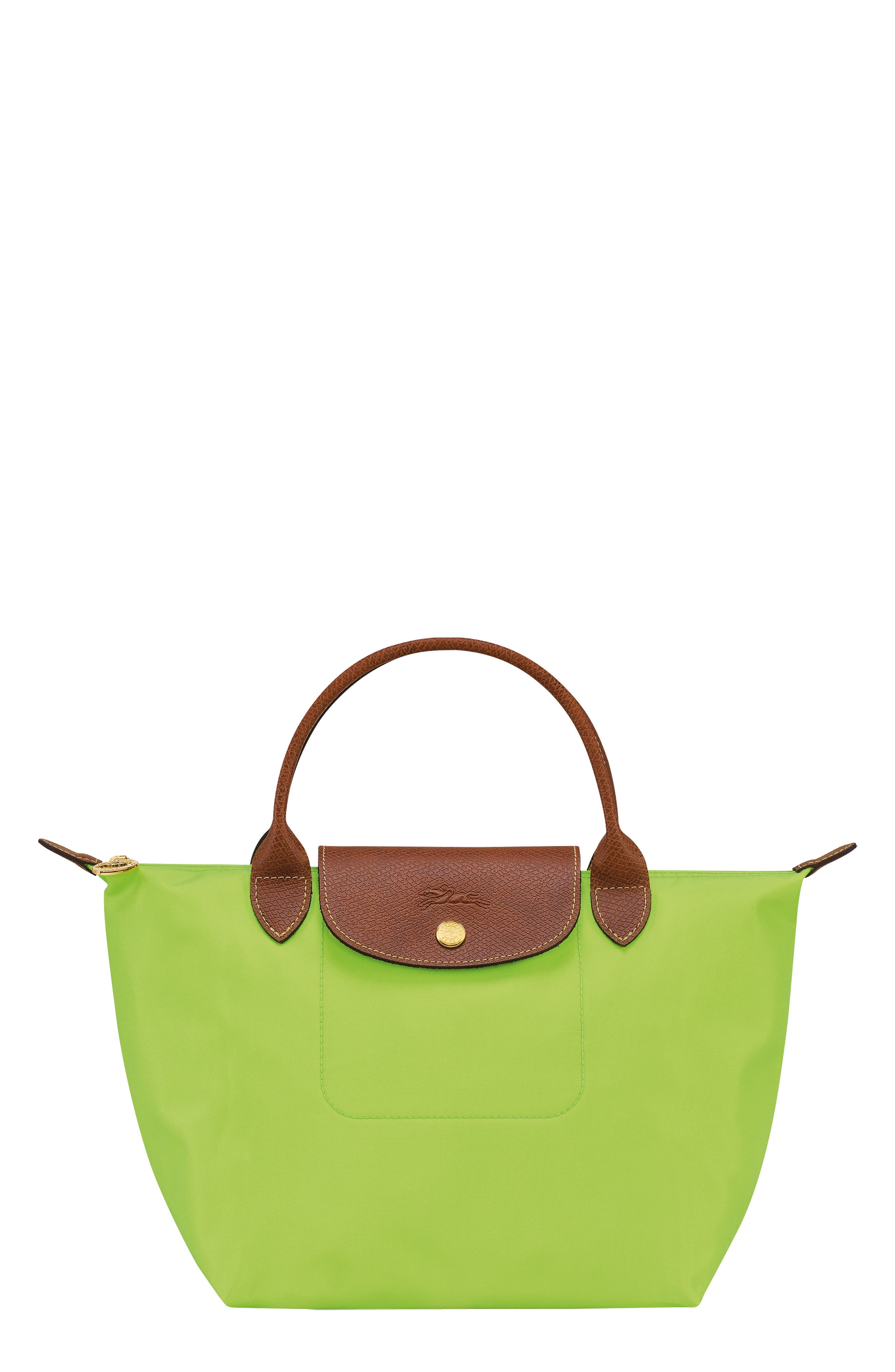 Longchamp Le Pliage Green Recycled Nylon Canvas Small Top Handle Bag, Main, color, 