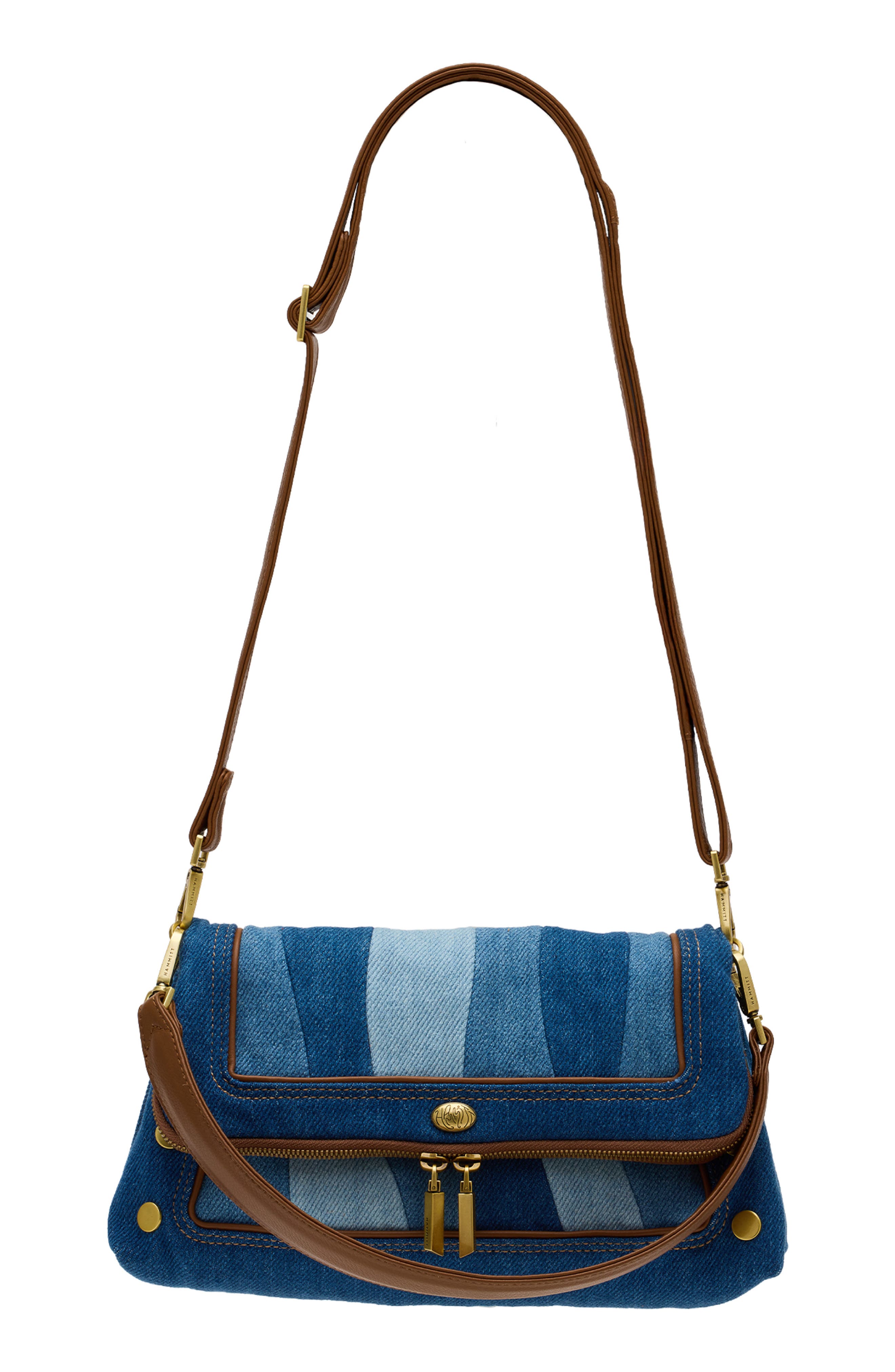HAMMITT Medium Beverly Denim Shoulder Bag, Alternate, color, 