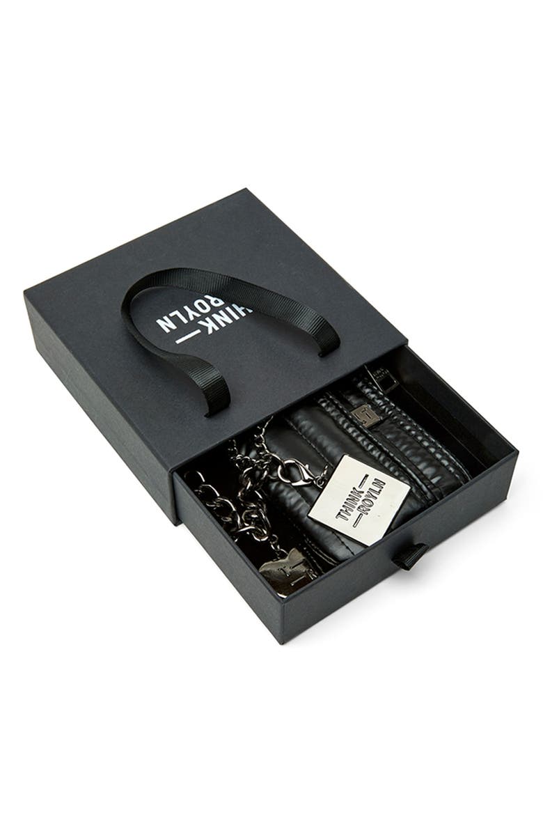 THINK ROYLN Lucky Charm Keychain, Alternate, color, Pearl Black