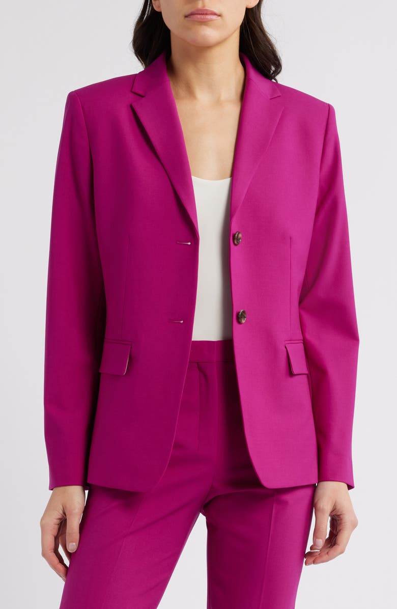 Theory Trace Tailored Blazer, Alternate, color, Wildflower