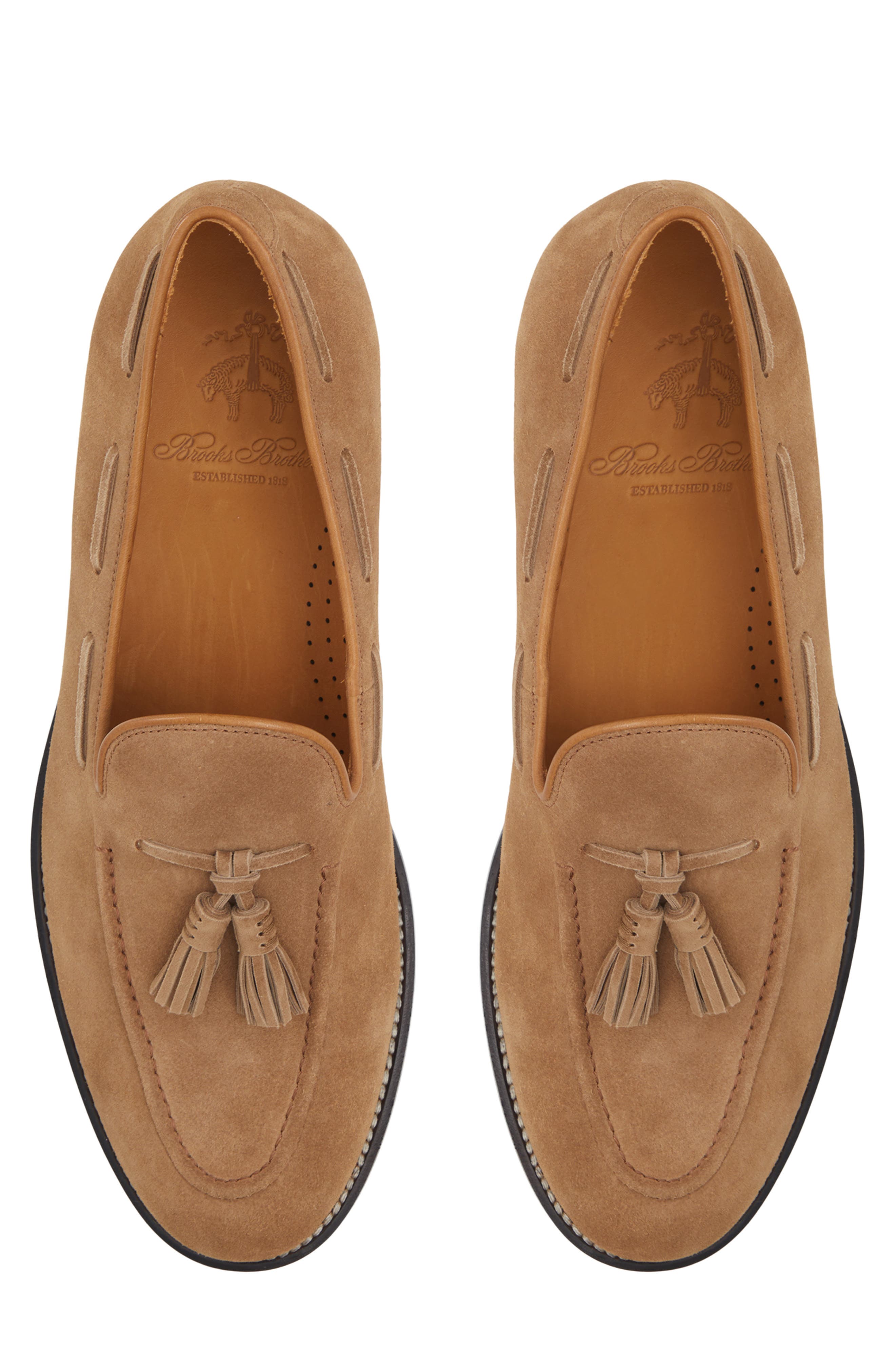 Charlton Tassel Loafer, Alternate, color, MEDIUM BROWN