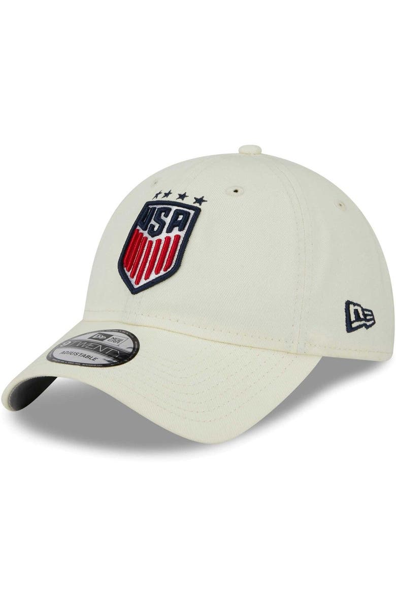 New Era Men's New Era Cream USWNT Core Classic 2.0 Adjustable Hat, Main, color,