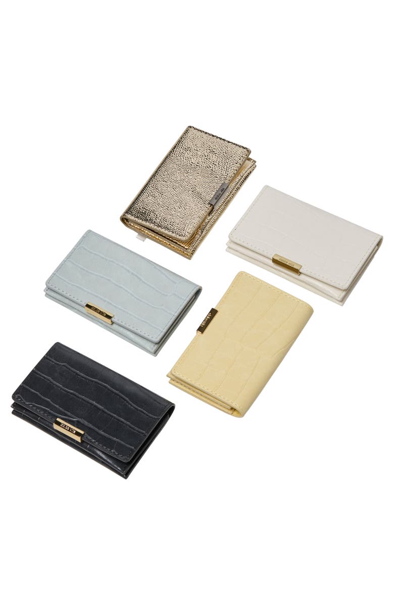 Dolce Vita Mini Me Faux Leather Wallet, Alternate, color, White