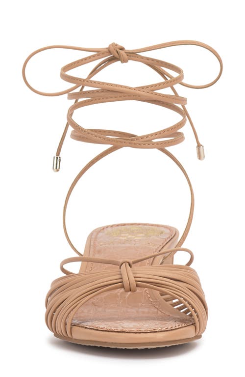 Vince Camuto Lory Ankle Wrap Sandal In Sandstone