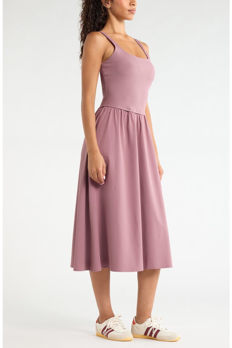 Effortless Sleeveless Midi Dress, Alternate, color, PURPLE SHAKE