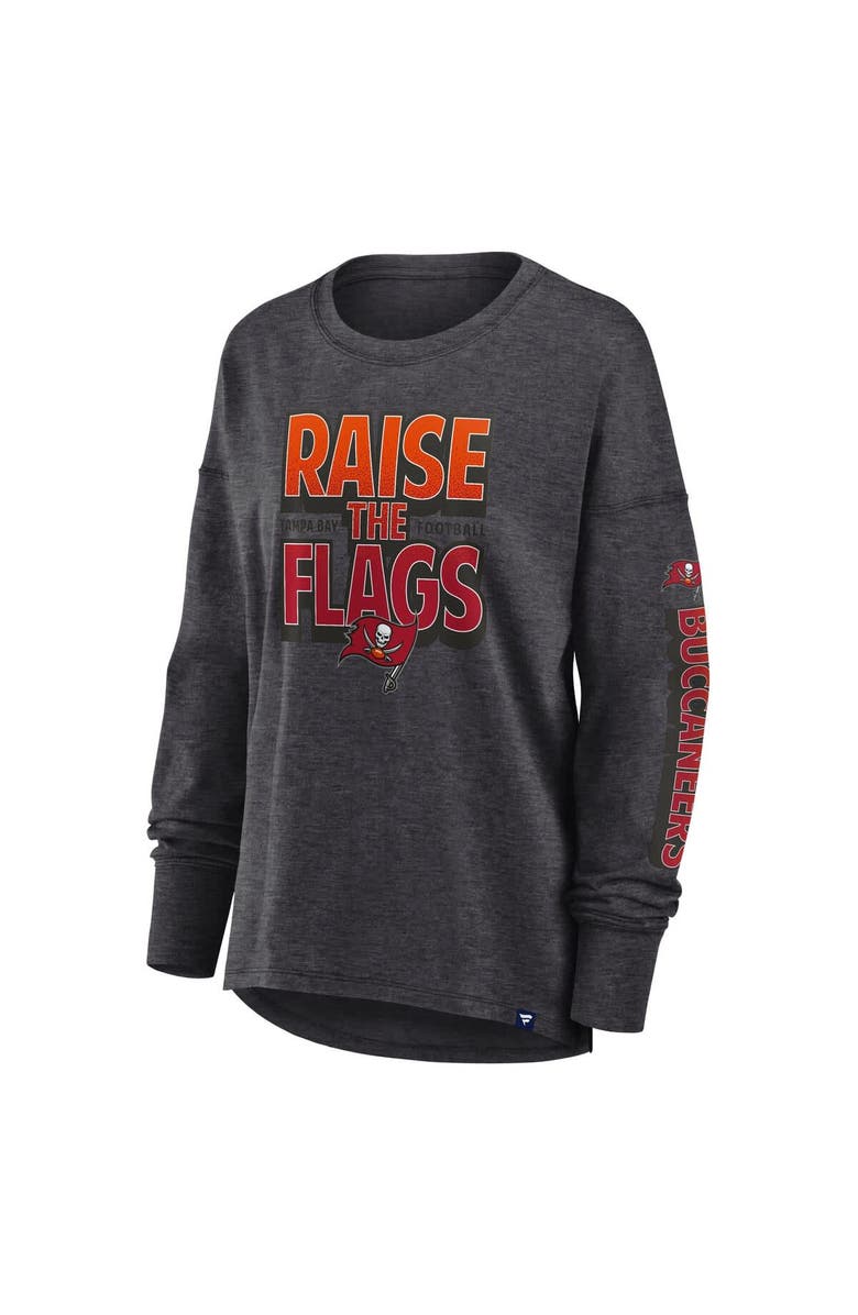 FANATICS Women's Fanatics Heather Pewter Tampa Bay Buccaneers Hometown Legacy Long Sleeve T-Shirt, Alternate, color, Pewter