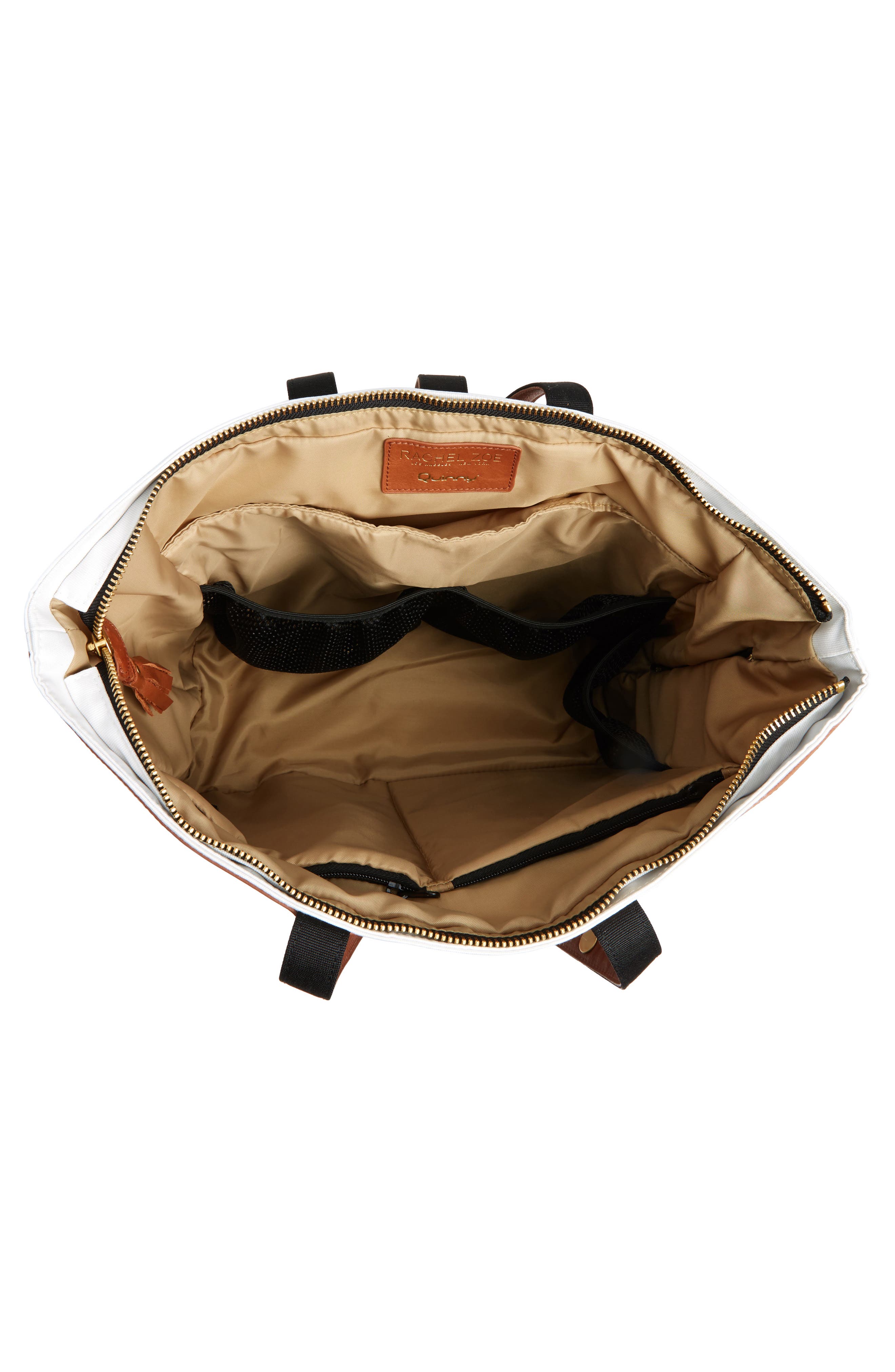 Quinny x Rachel Zoe 'Jet Set' Canvas Diaper Bag, Alternate, color, 