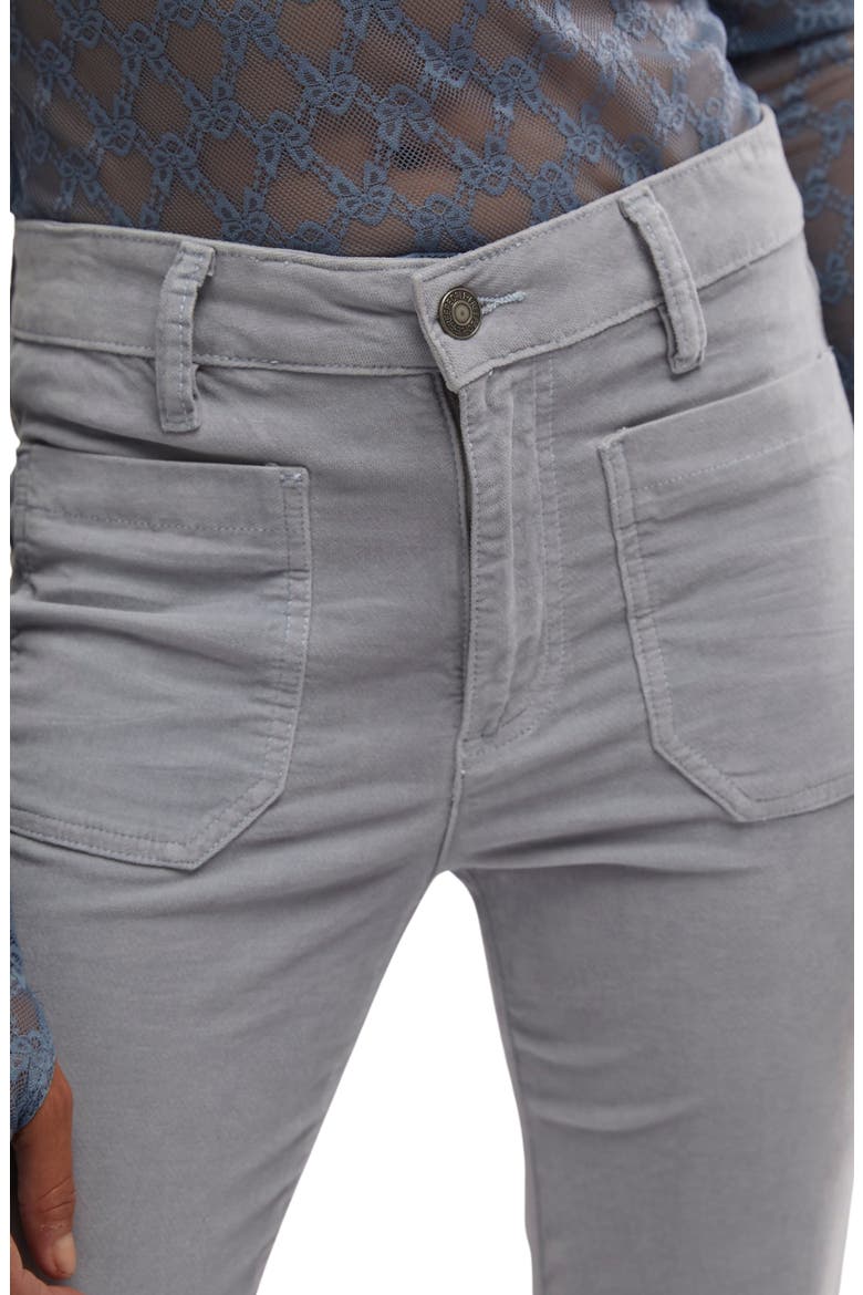 High Time Kick Corduroy Flare Pants, Alternate, color, PEARL BLUE