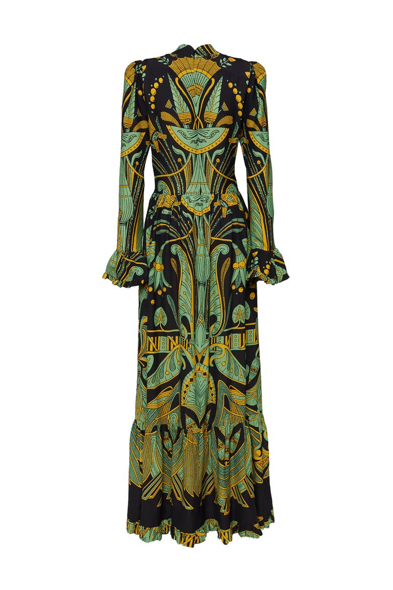 Visconti Dress, Alternate, color, The Nile Placée Black