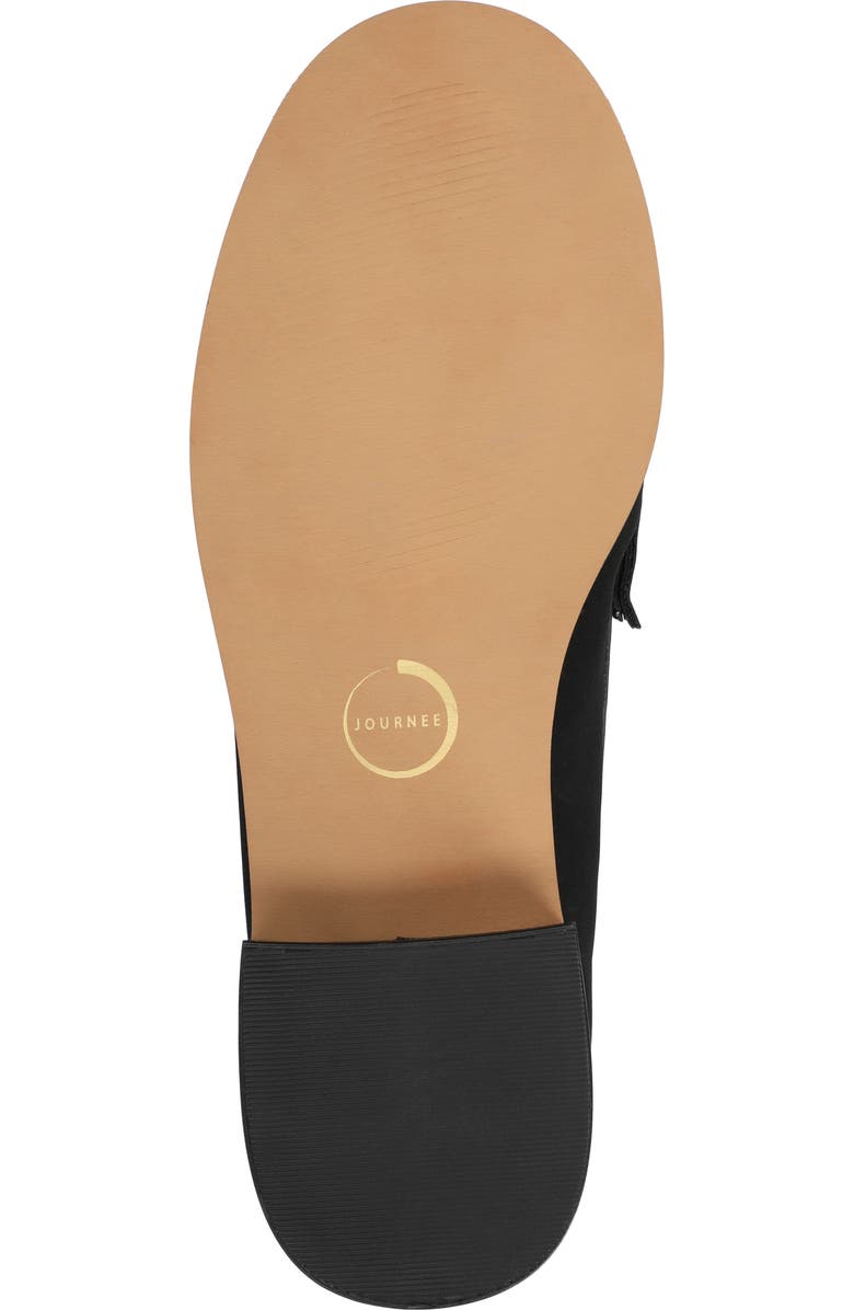 Journee Collection Danna Ruched Loafer, Alternate, color, Black