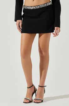 ASTR the Label Hazel Rhinestone Waist Miniskirt