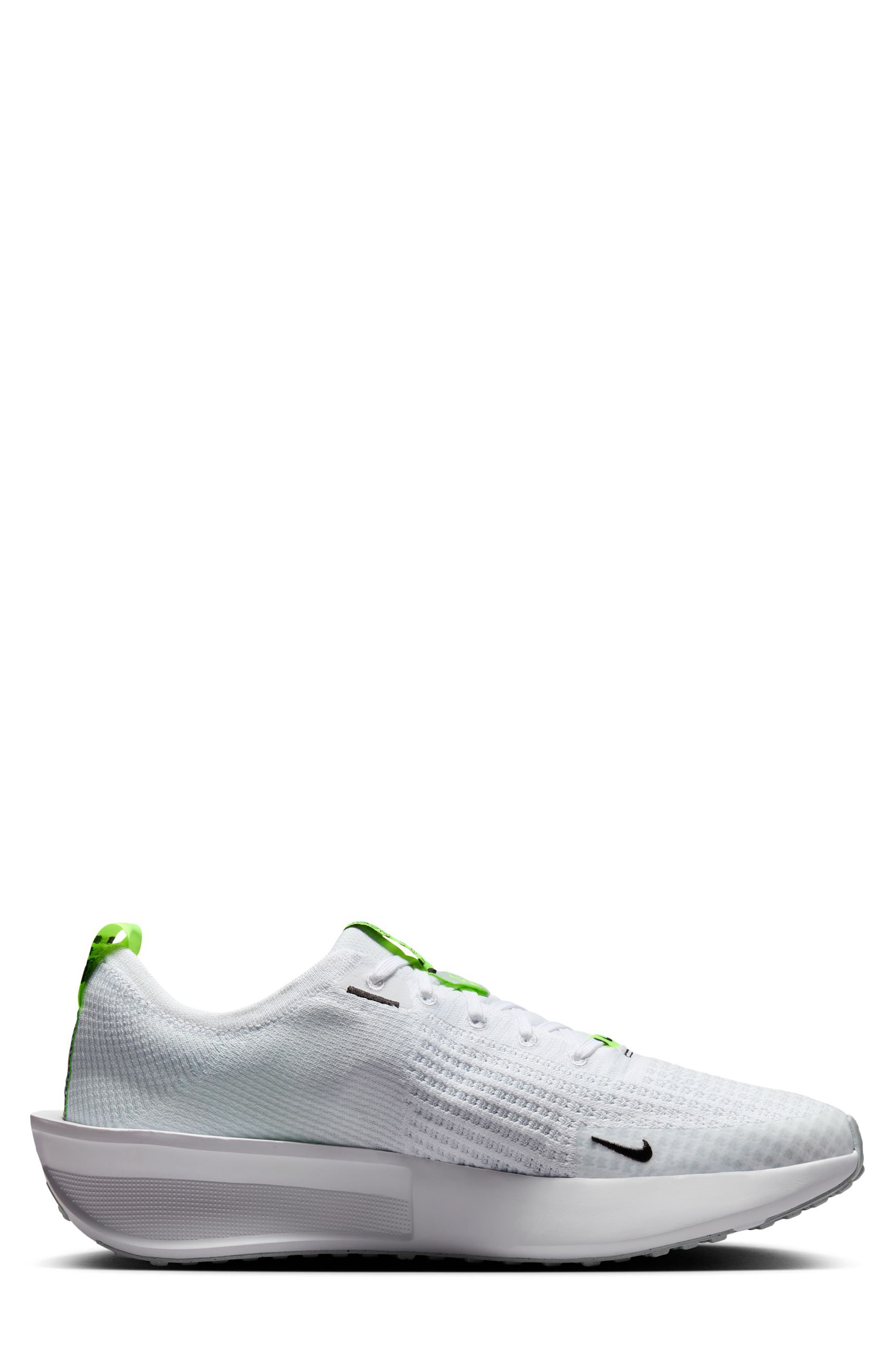 Nike Interact Run Running Sneaker, Alternate, color, White/ Black/ Volt/ Platinum