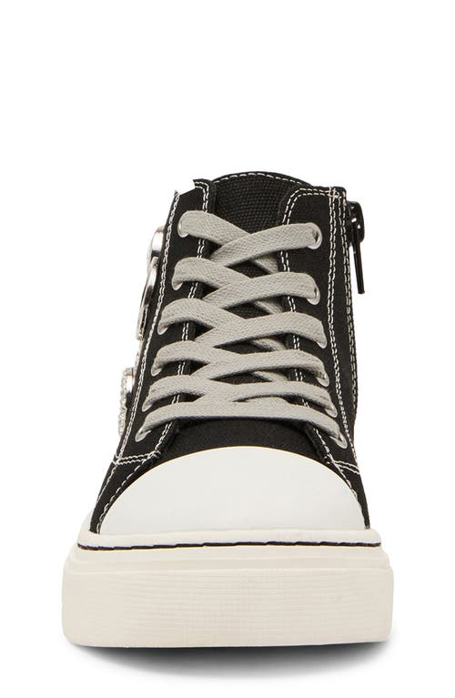 Steve Madden Kids' Jmistee High Top Platform Sneaker In Black