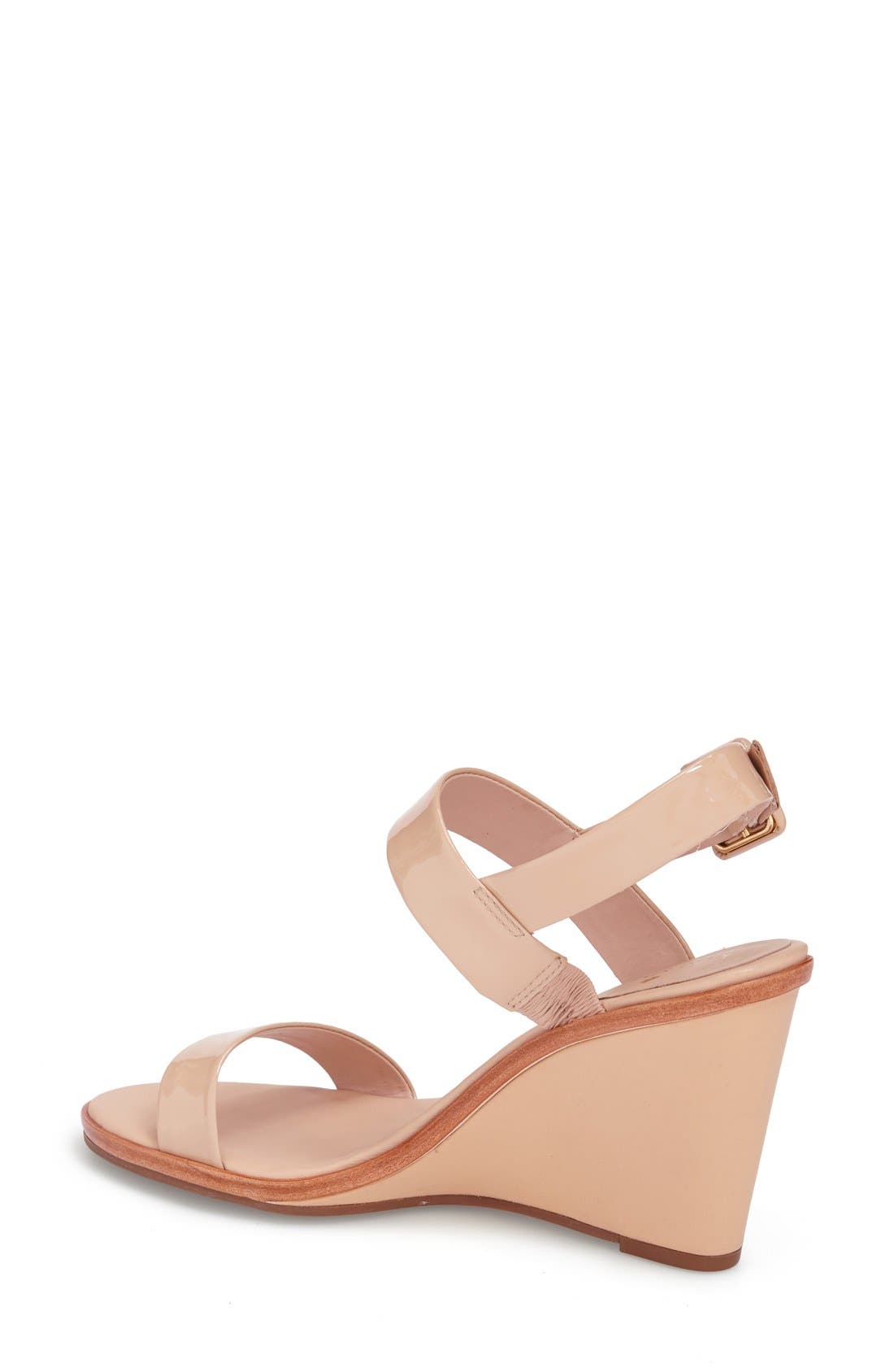 'nice' sandal, Alternate, color, NUDE PATENT