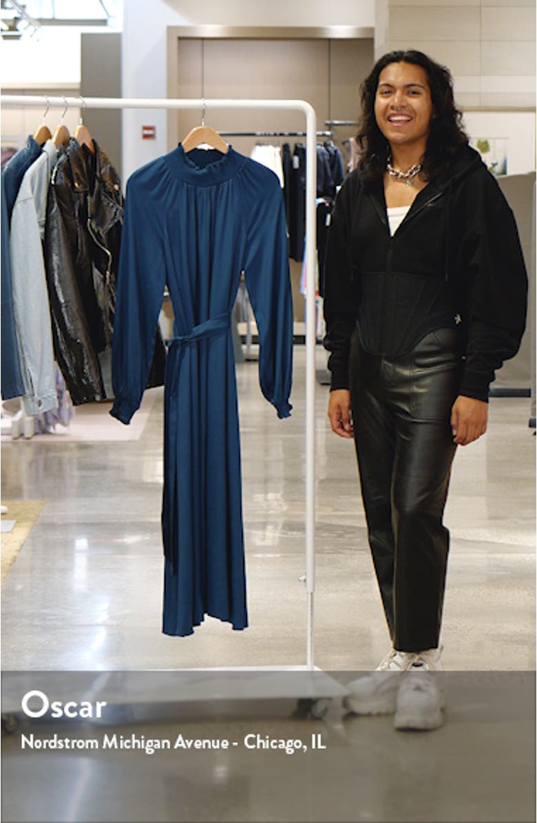 Smocked Neck Long Sleeve Dress, sales video thumbnail