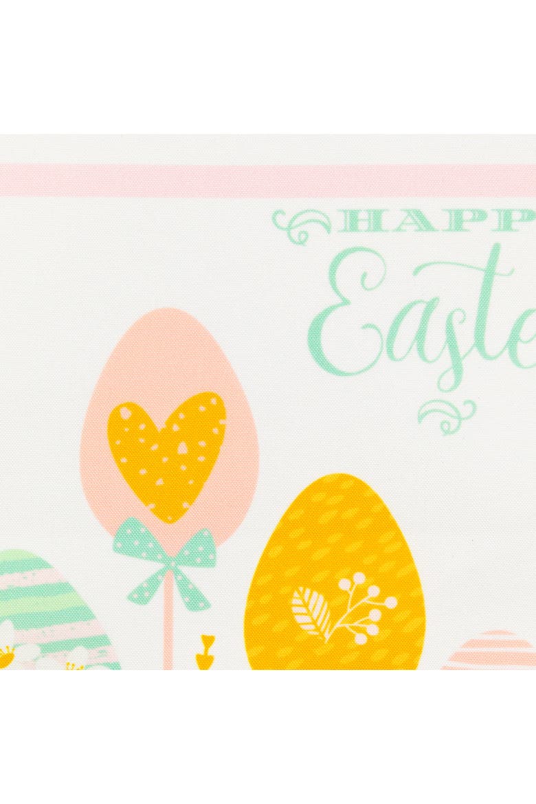 Striped Pastel Happy Easter Table Runner - 72" - Pink and Green Green, Alternate, color, Pink