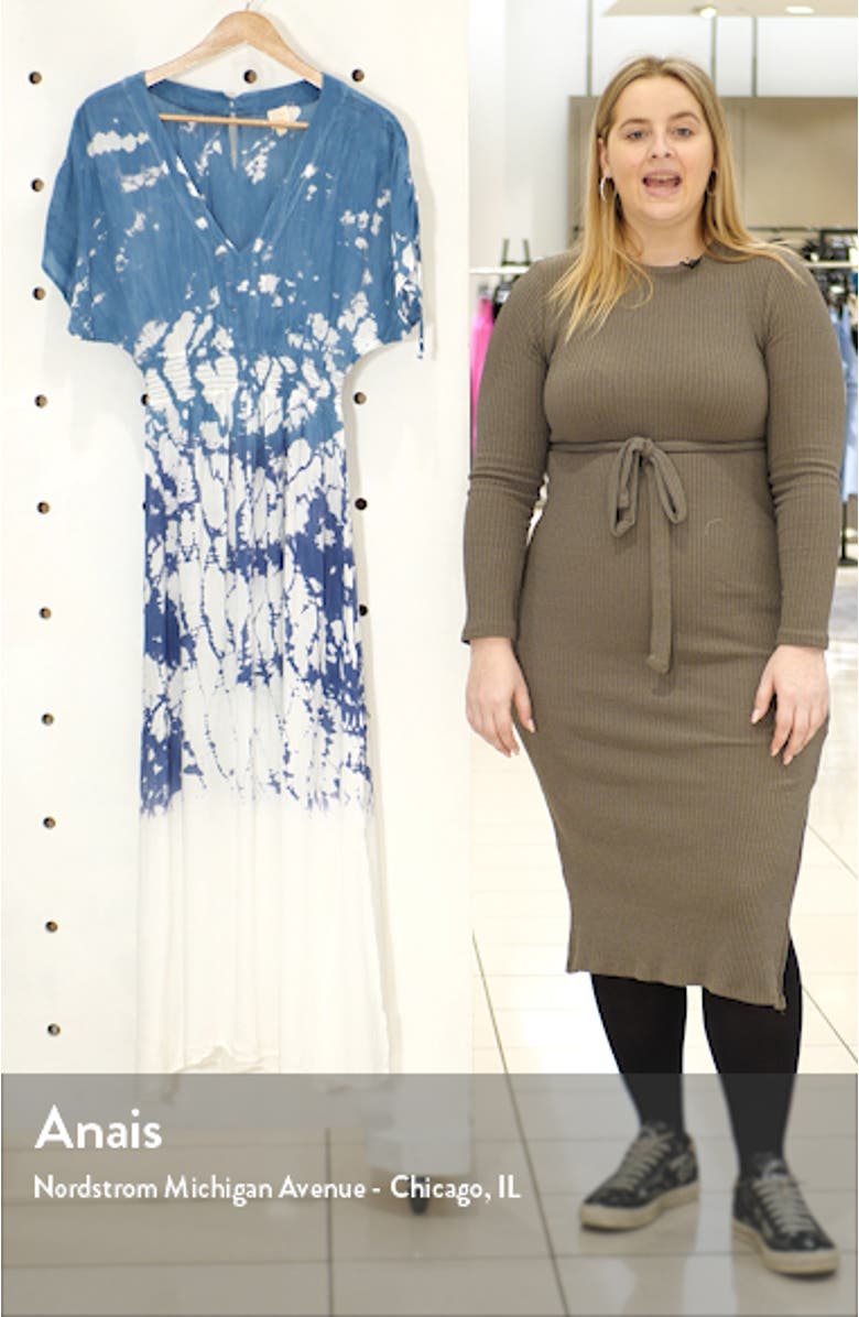Dip Dye Maxi Cover-Up Dress, sales video thumbnail