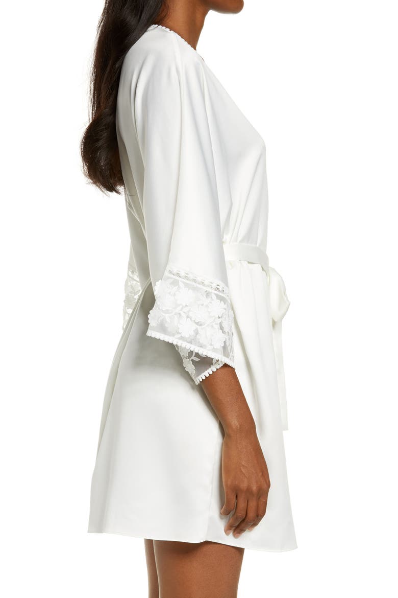 Kylie Charm Satin Wrap, Alternate, color, IVORY