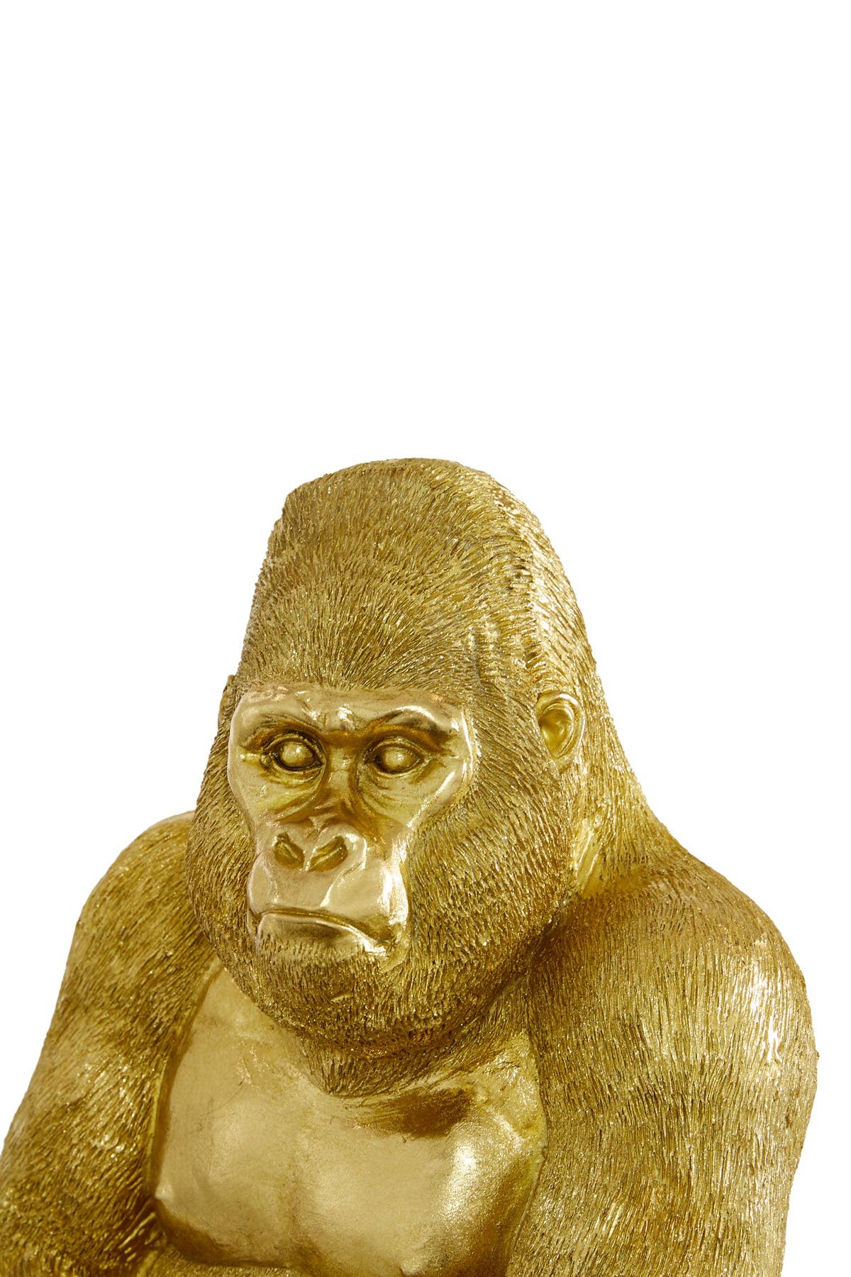 WILLOW ROW Goldtone Traditional Gorilla Sculpture | Nordstromrack