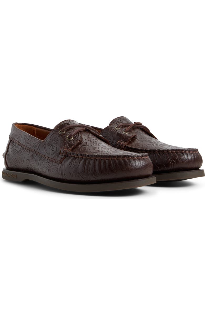 Sperry Lou Boat Shoe, Main, color, Dark Brown