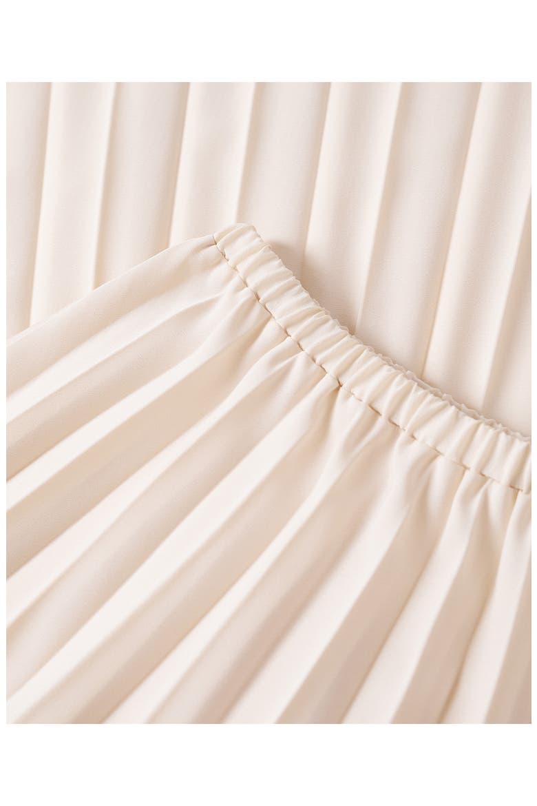 Pleated Maxi Skirt, Alternate, color, LIGHT BEIGE